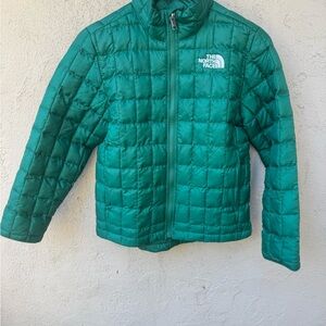 The North Face Kids Green Puffer Jacket
